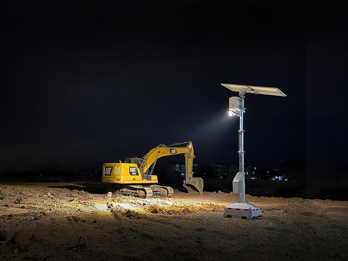 heavy industry work sites split solar street light
